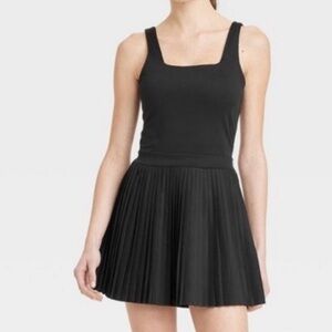 NEW All In Motion Women's Pleated Active Dress Black Size Small